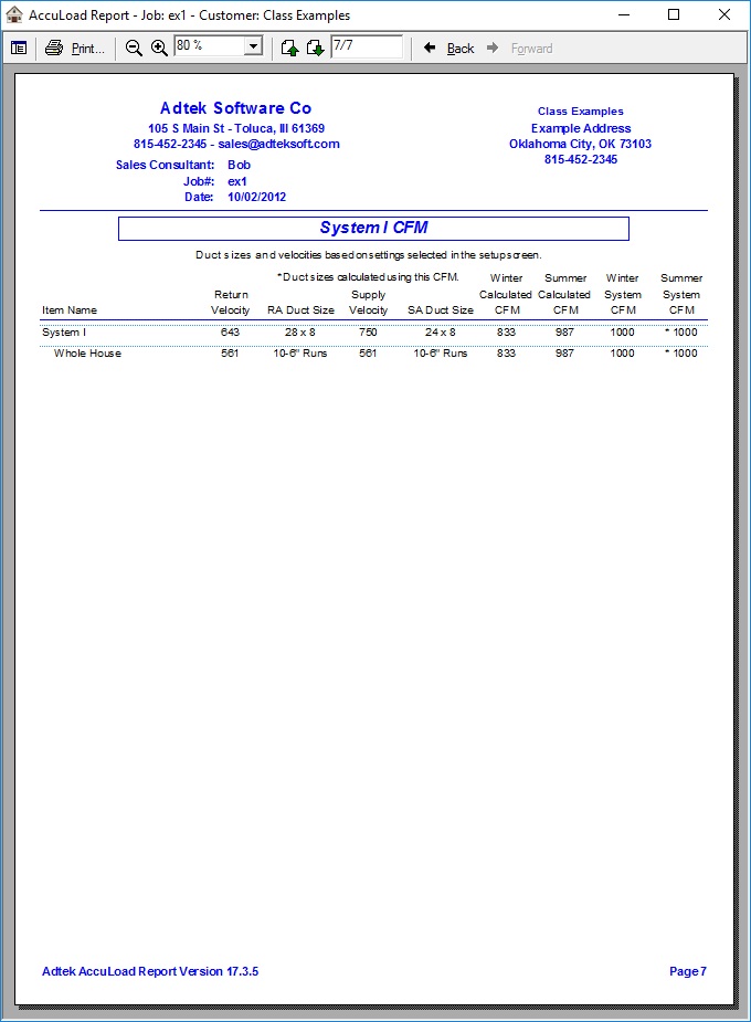 Adtek AccuLoad ACCA Approved ManualJ & ManualS Residential Load Calc