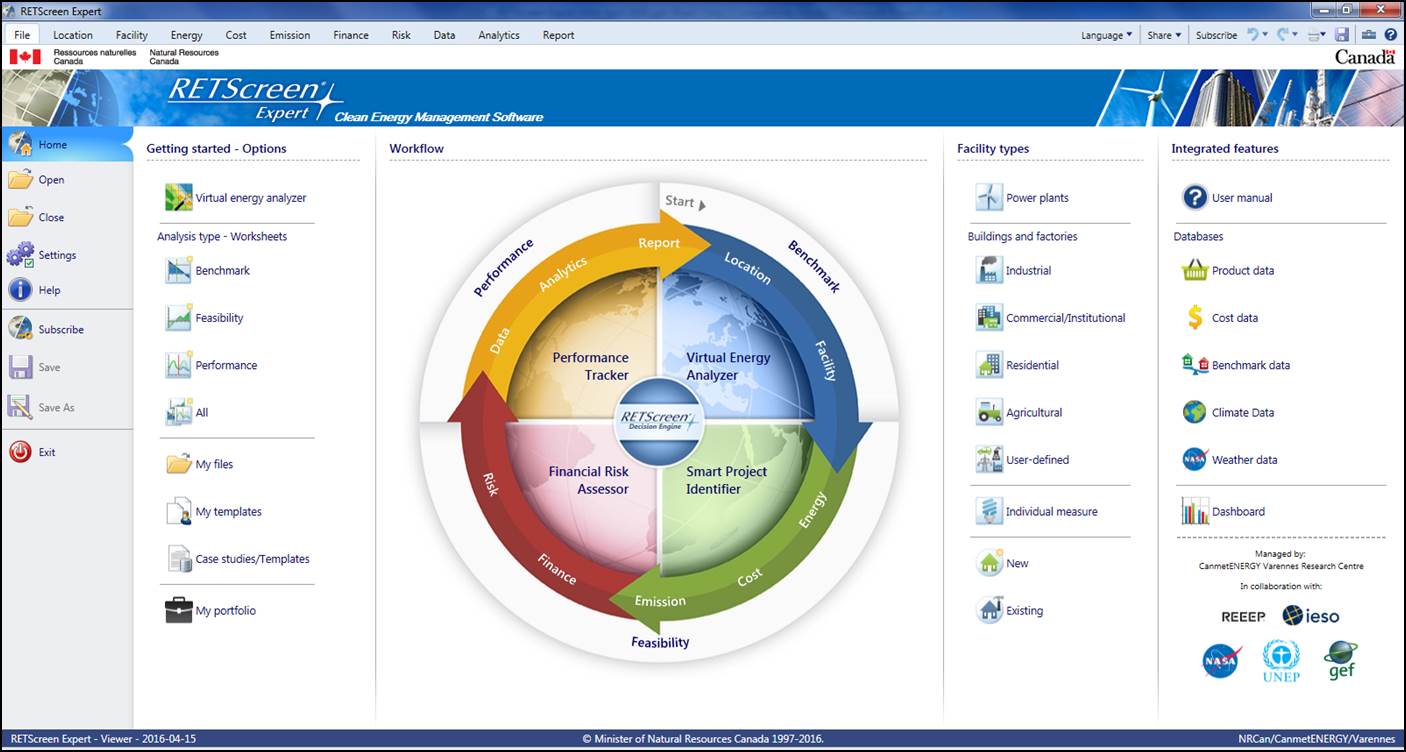 RETScreen Expert Home Page