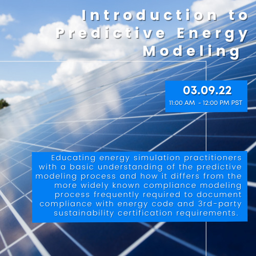 Introduction to Predictive Energy Modeling