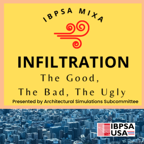 IBPSA Mixa: Infiltration-the good, the bad, the ugly